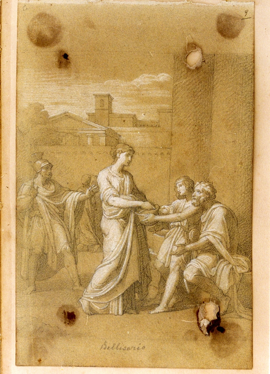 Studio di Belisario riceve l'elemosina - Museo Nazionale di san Martino, Napoli
